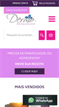 Mobile Screenshot of dermomanipulacoes.com.br