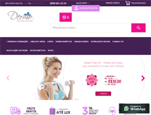 Tablet Screenshot of dermomanipulacoes.com.br